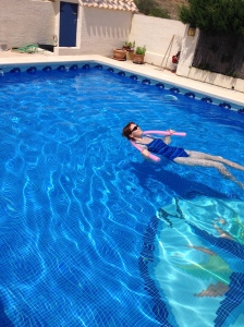 Nothing more relaxing than floating about in the pool.